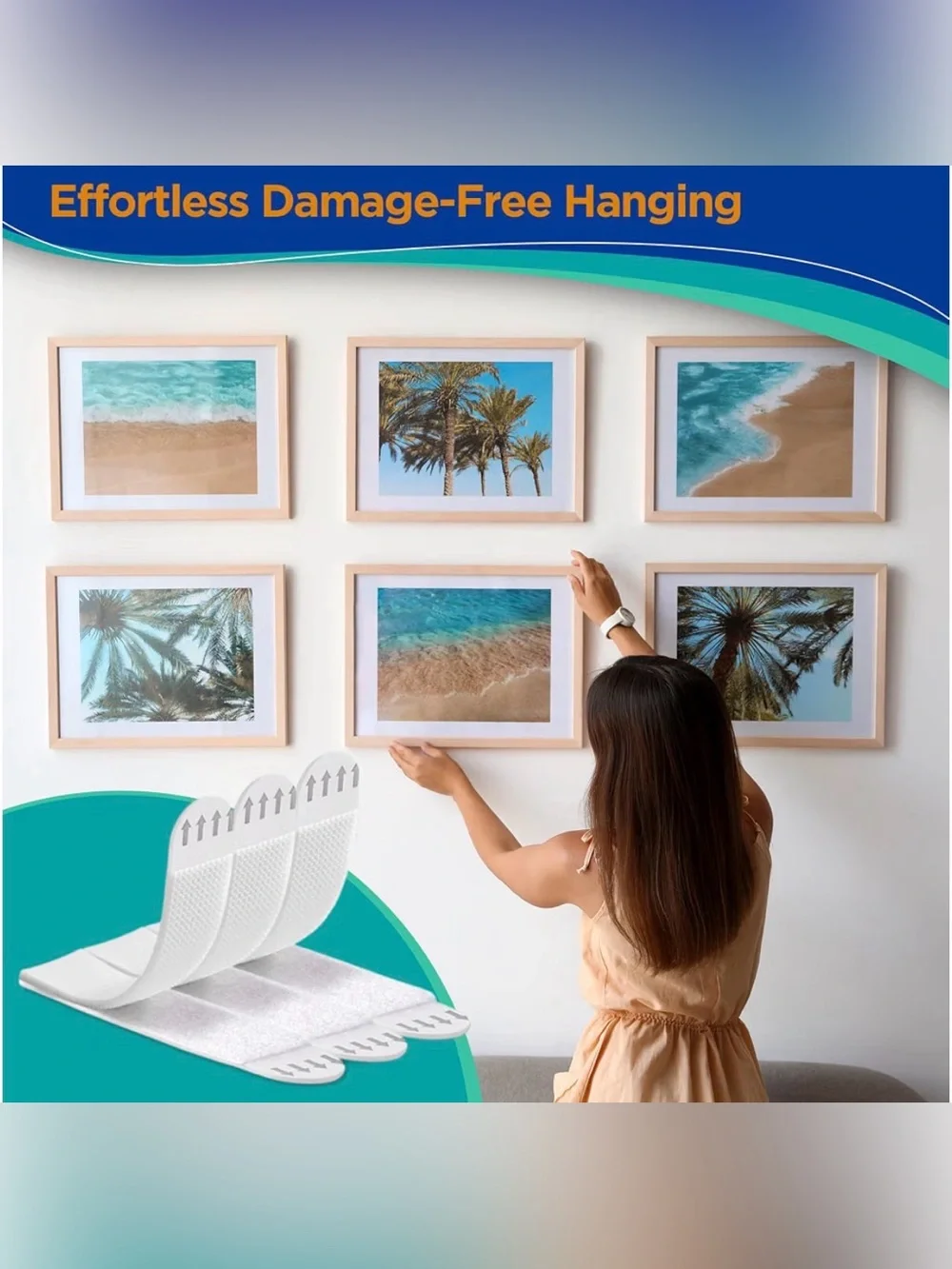 Picture Hanging Strips - White (Pack of 64)32 pairs